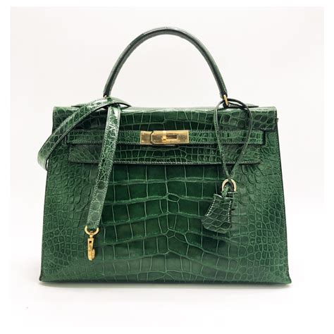 hermes aligator kelly bag|Hermes crocodile bag.